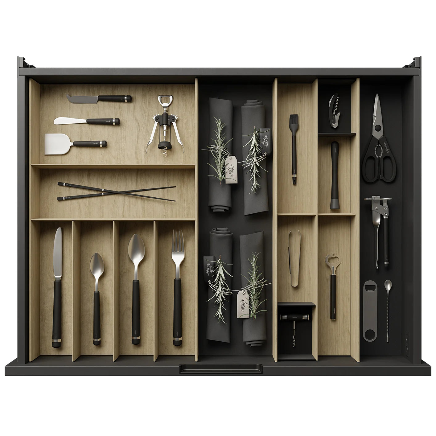 30" Cutlery drawer organizer - Genevieve